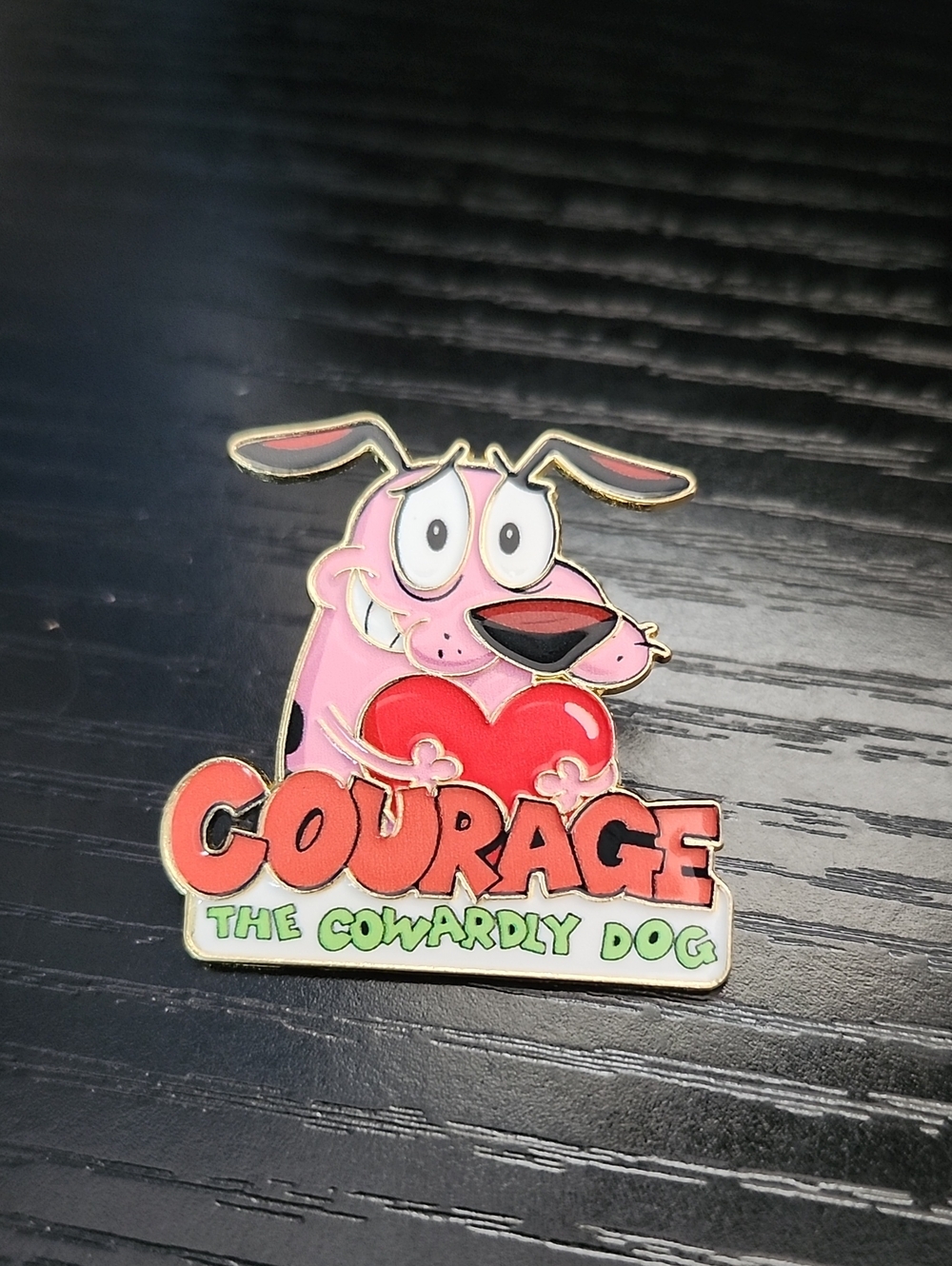 Cartoon Network's Courage the Cowardly Dog Character Enamel Pin